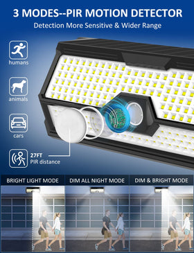 LECLSTAR IP65 waterproof solar lights endure rain and snow.