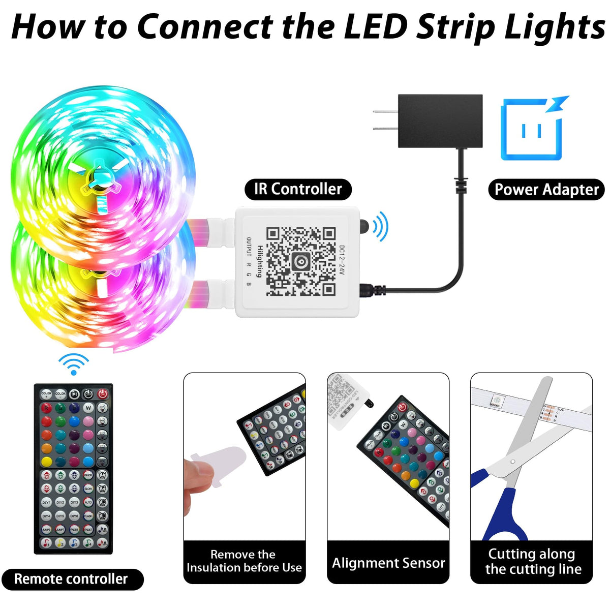 Ledagic easy installation with strong adhesive on clean surfaces.