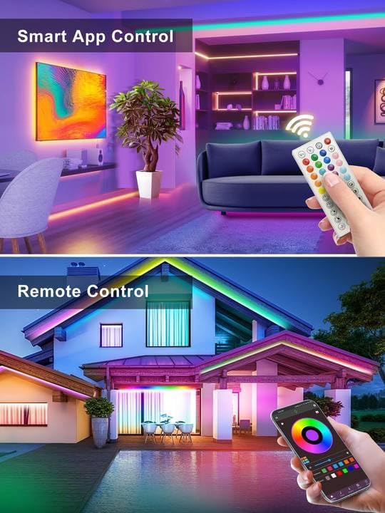 Ledagic neon strip controllable by smartphone app for color customization