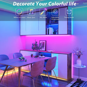 Ledagic waterproof IP68 LED strip in protective tube ready for outdoor use.