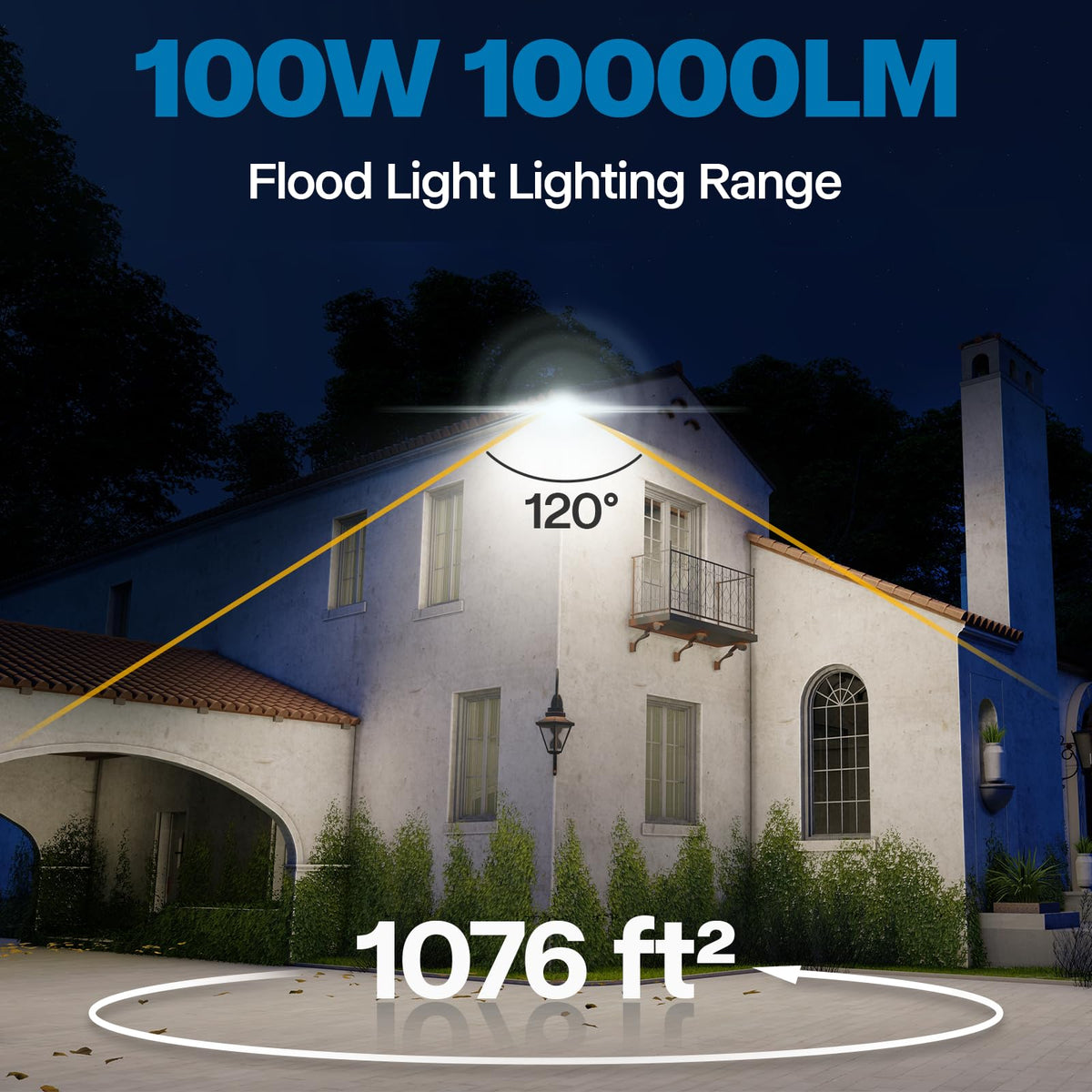 Leddictive IP65 waterproof flood light indicating weather-ready outdoor performance