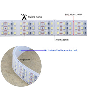 LEDENET cuttable LED strip with 9-LED segments for easy DIY projects.
