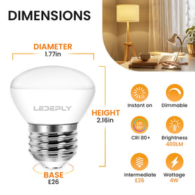 LEDEPLY long-life bulb rated around 25,000 hours