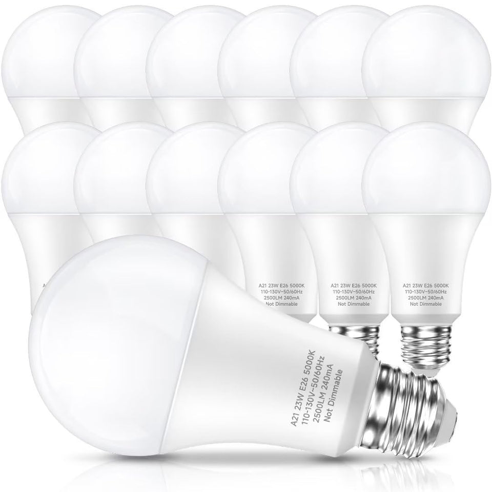 LEDERA 150W-equivalent bulb in 5000K daylight lighting with E26 base for bright rooms