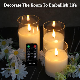 LEDHOLYT flameless candles ideal for bedrooms and relaxing atmospheres.
