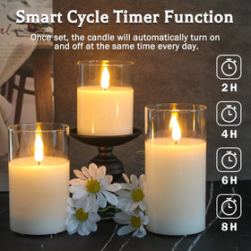LEDHOLYT rechargeable flameless candle offering long-lasting glow via USB-C charging.
