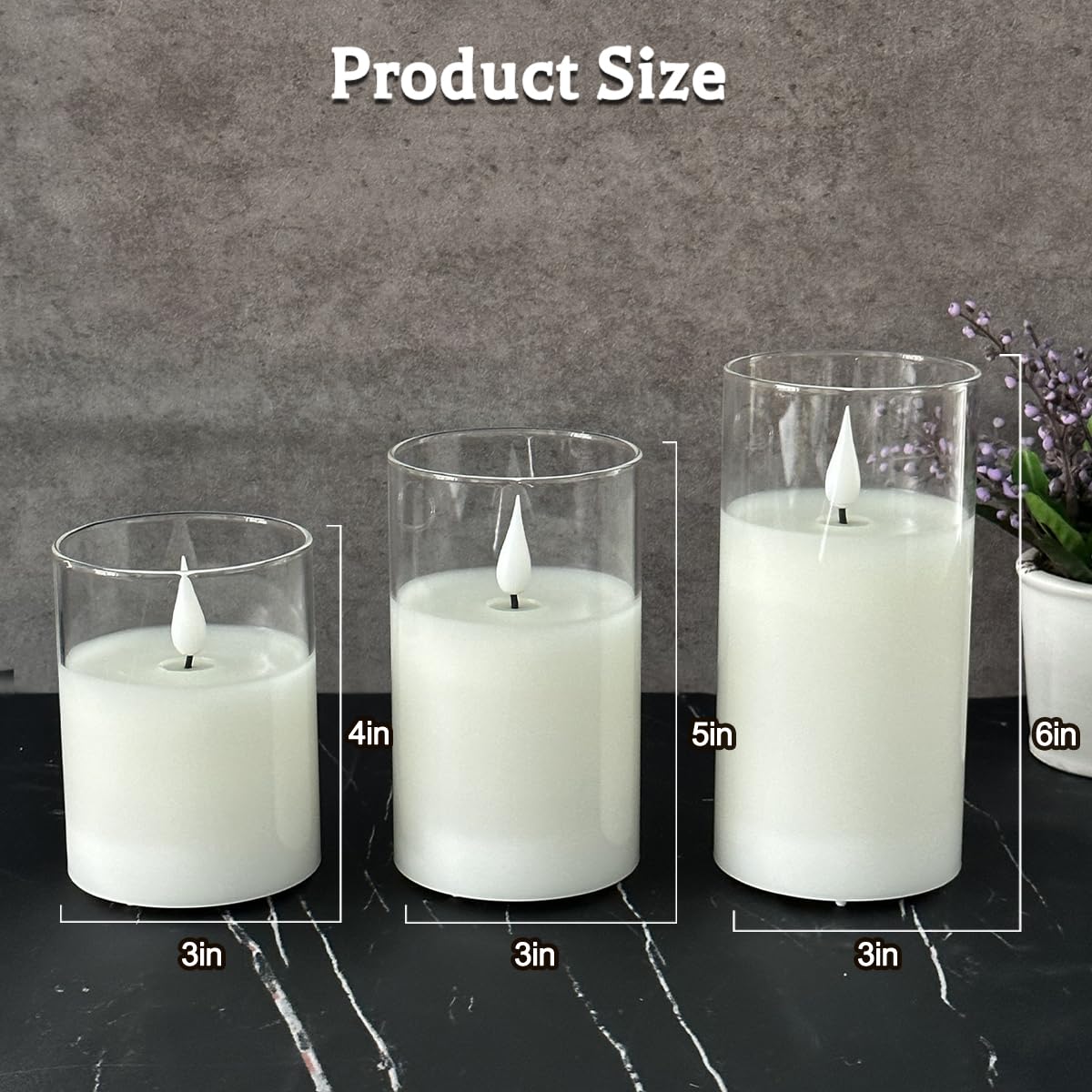 LEDHOLYT 3-piece candle set ships securely for gifting and easy setup.