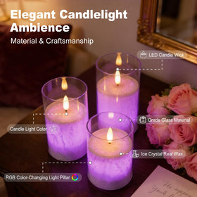 LEDHOLYT remote control candle settings for brightness and mode changes from afar.