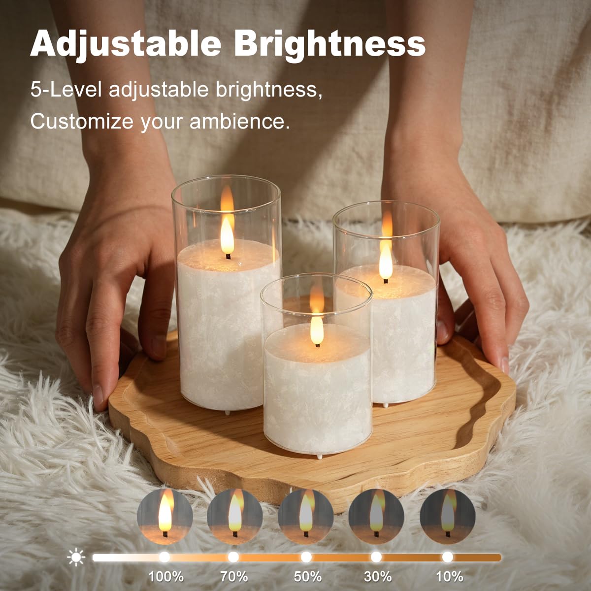 LEDHOLYT Type-C USB rechargeable candle reduces waste and keeps glow ready.