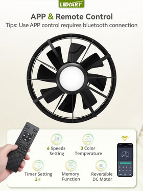 LEDIARY 6-speed performance adapts to outdoor cooling needs.