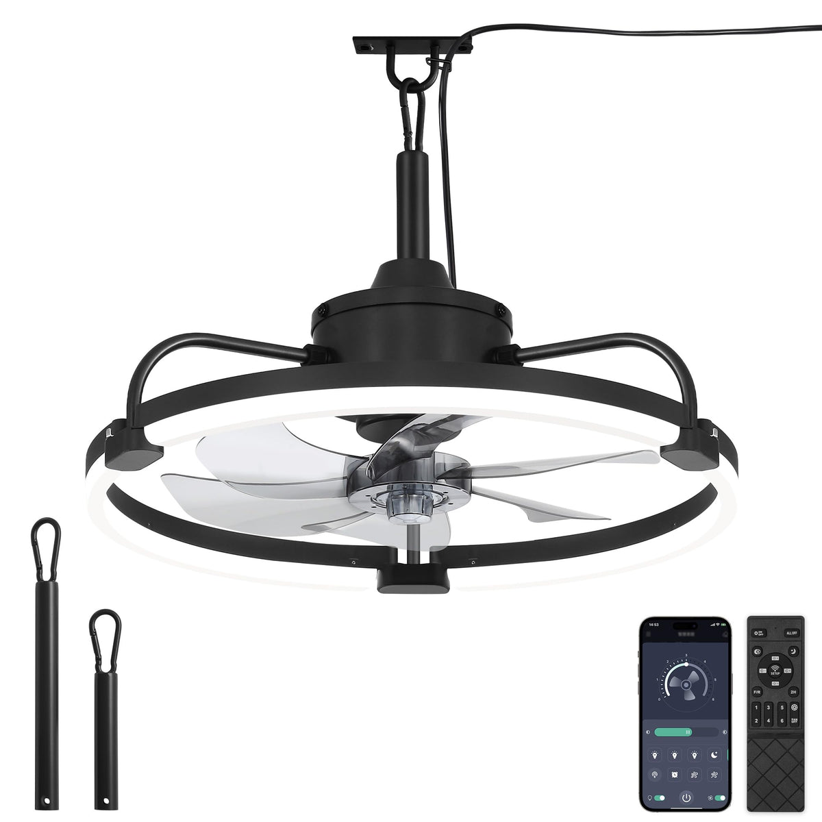 LEDIARY 40W LED lamp tube brightens outdoor dining