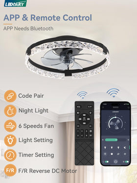 LEDIARY six-speed motor provides customizable airflow