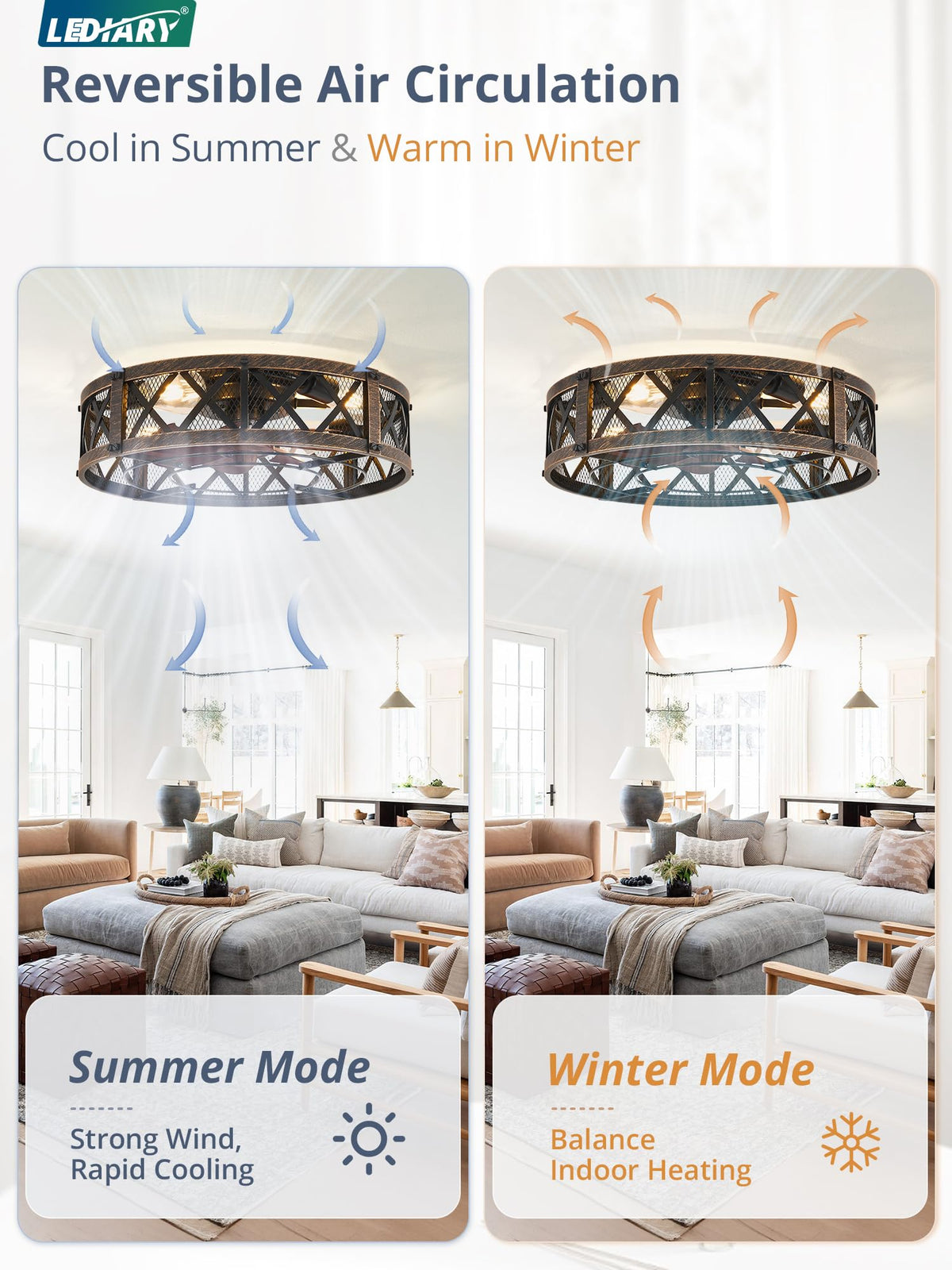 LEDIARY black gold finish fixture blends with modern kitchens and living spaces.