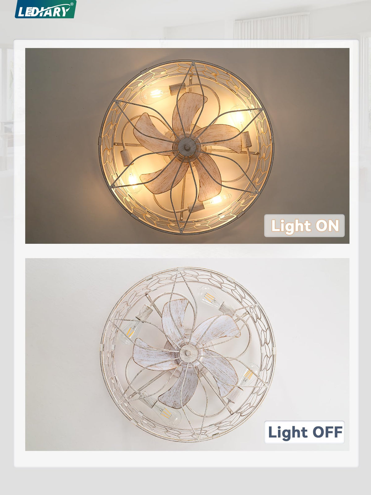 Bulbs not included; uses standard E26 bulbs up to 60W.
