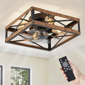 LEDIARY caged low-profile design adds rustic charm to living spaces