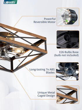 LEDIARY E26 bulb compatibility enables customizable brightness and color temperature.
