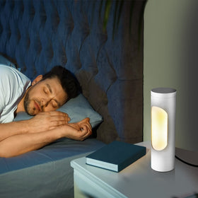 LEDIARY lamp in a bedroom setup for relaxing light