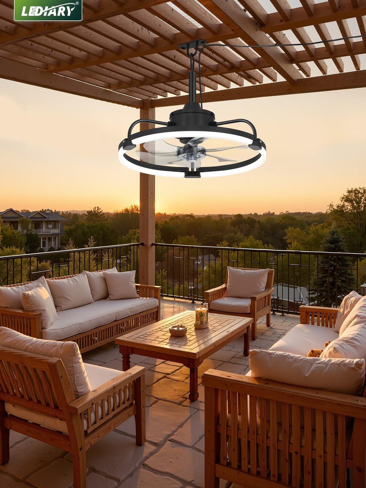 LEDIARY perfect for patio, gazebo, or pergola gatherings