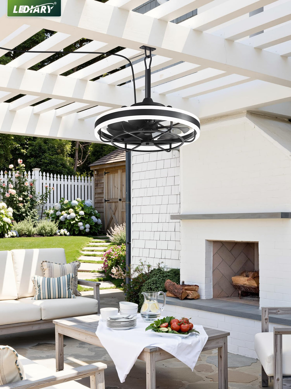 LEDIARY quick-install plug-in cord enables flexible placement.