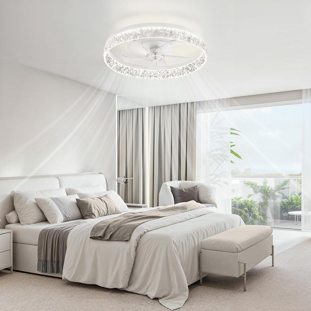 LEDIARY 2-hour timer helps automate cooling and sleep mode.