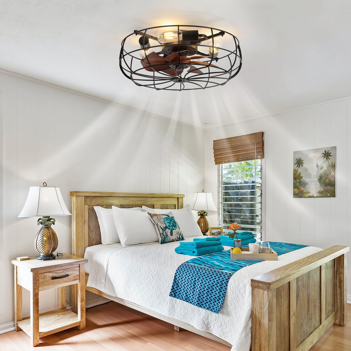 LEDIARY whisper-quiet DC motor keeps bedrooms peaceful and focused.