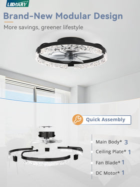 LEDIARY reversible copper motor enables summer cooling and winter warmth