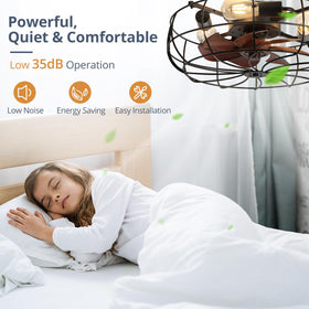 LEDIARY reversible motor supports seasonal airflow for year-round comfort.