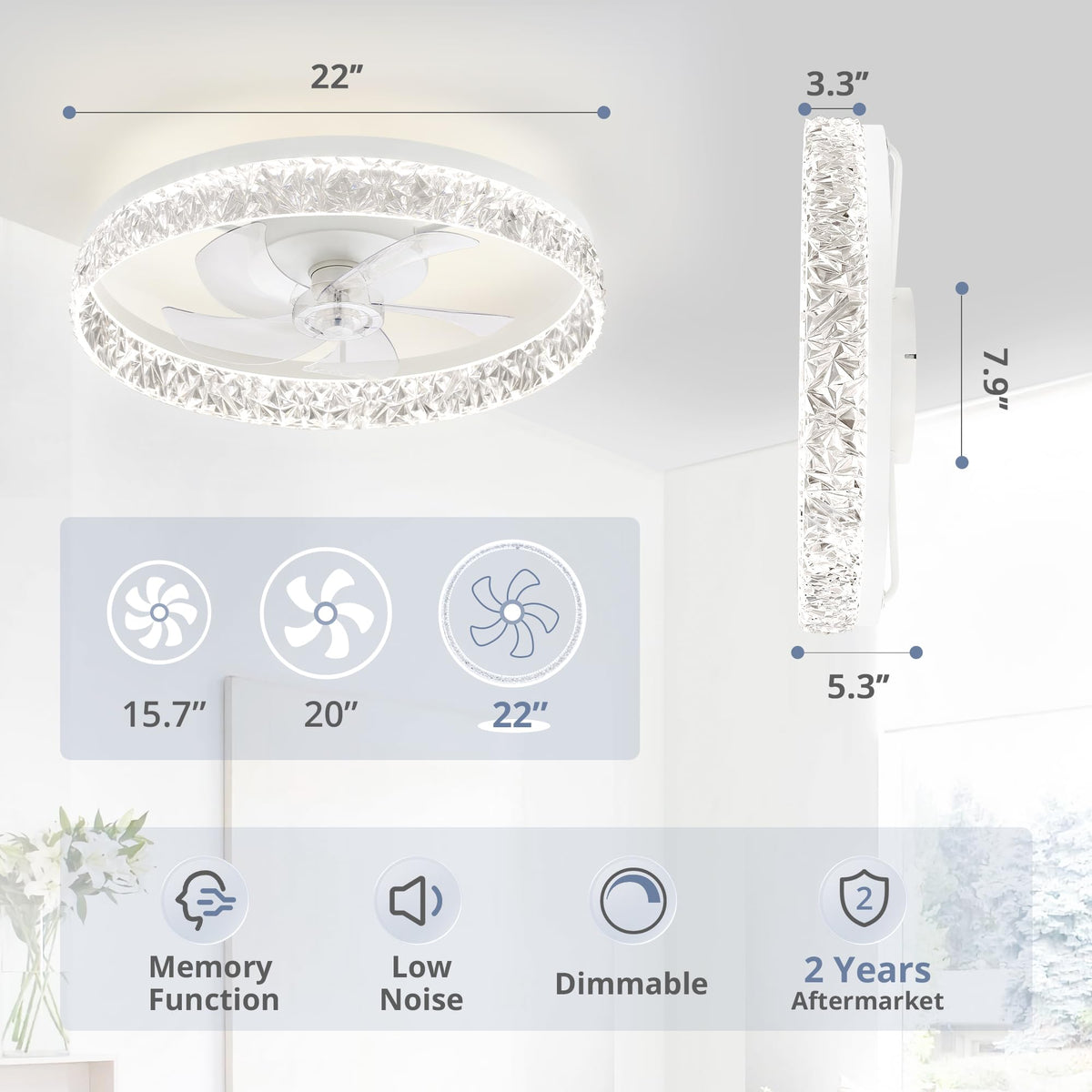 LEDIARY stepless dimming and color temperature for precise brightness.
