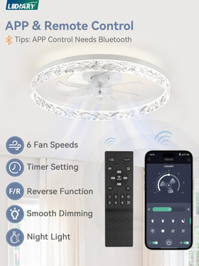 LEDIARY stepless dimming and adjustable color temperature for customized ambience.