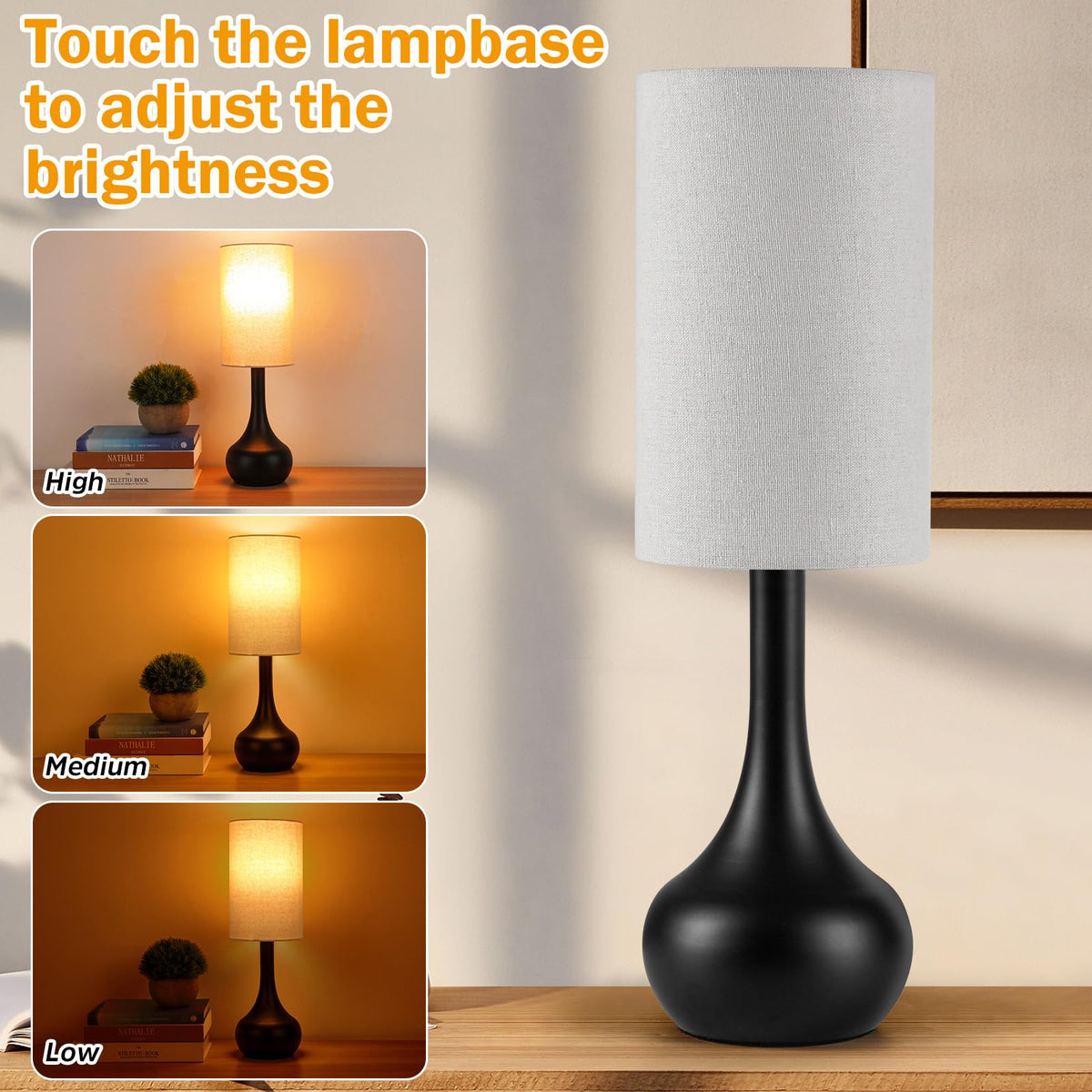 LEDIKON lamp includes 2700K bulb for immediate plug-and-play use.