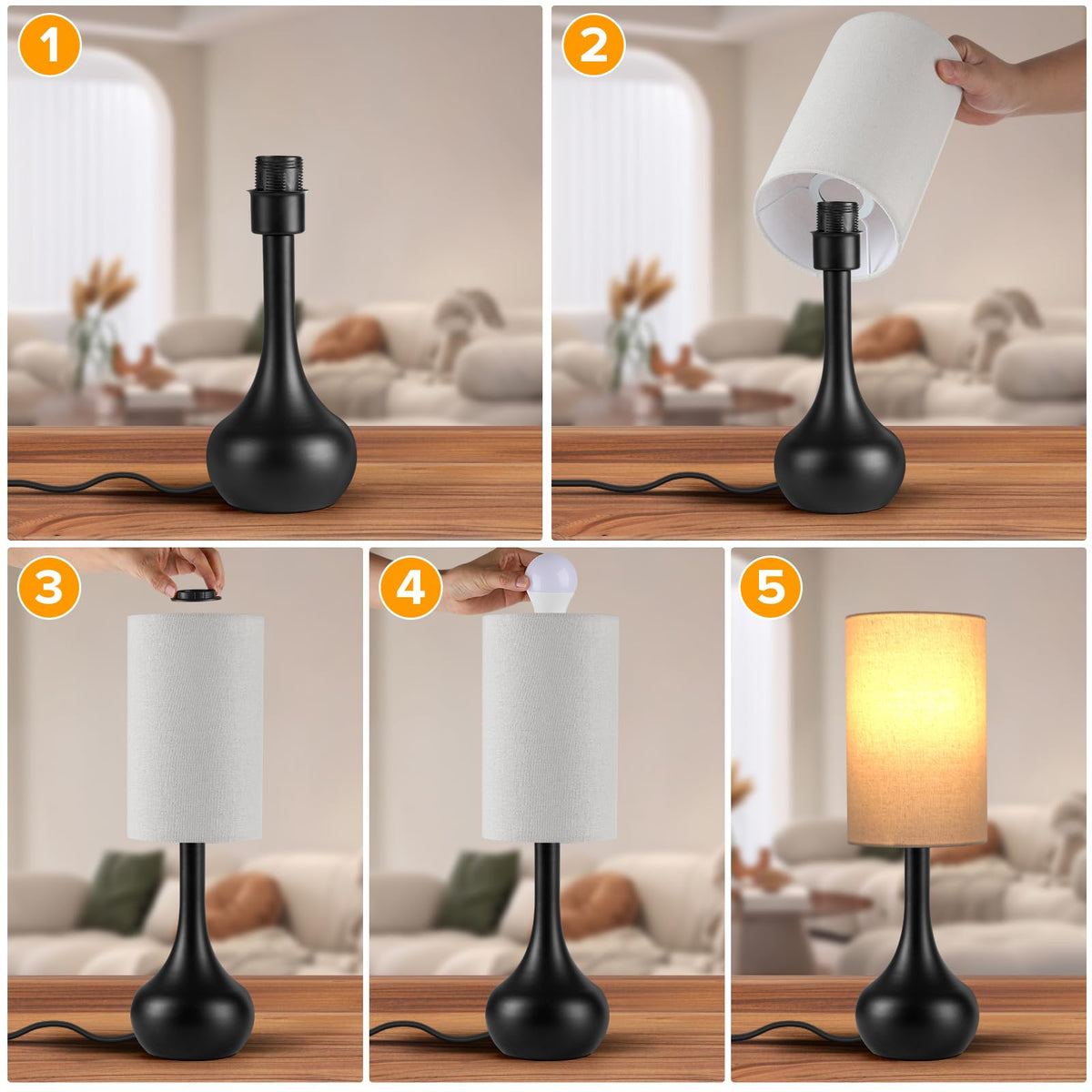 LEDIKON lamp makes a stylish, gift-ready accent for any room.