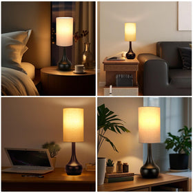 LEDIKON compact design fits small spaces on nightstands or desks.