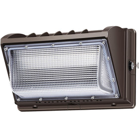 ledmo 150W wall pack with photocell dusk-to-dawn for automatic exterior lighting