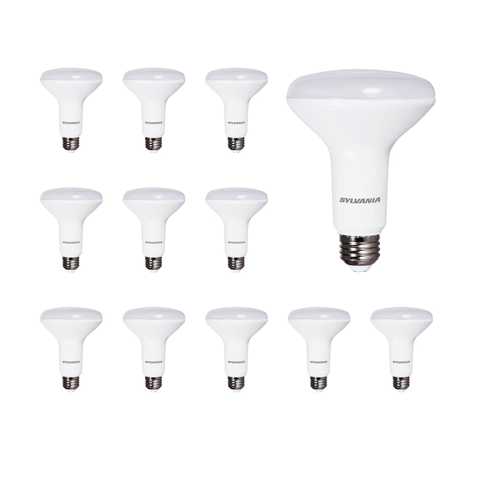 LEDVANCE Sylvania BR30 LED bulb delivers 650 lumens for bright ceiling lighting.