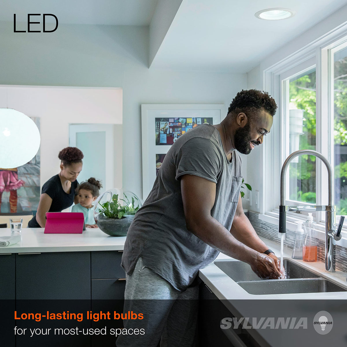 LEDVANCE Sylvania BR30 flood bulb 5000K daylight color for task lighting