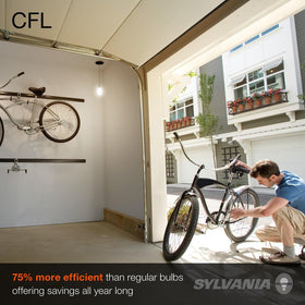 LEDVANCE Sylvania CFL T2 Twist 8-pack for energy-efficient home lighting updates.