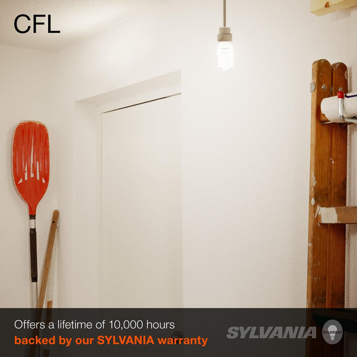 LEDVANCE Sylvania CFL T2 Twist designed for enclosed fixtures to shield from weather.
