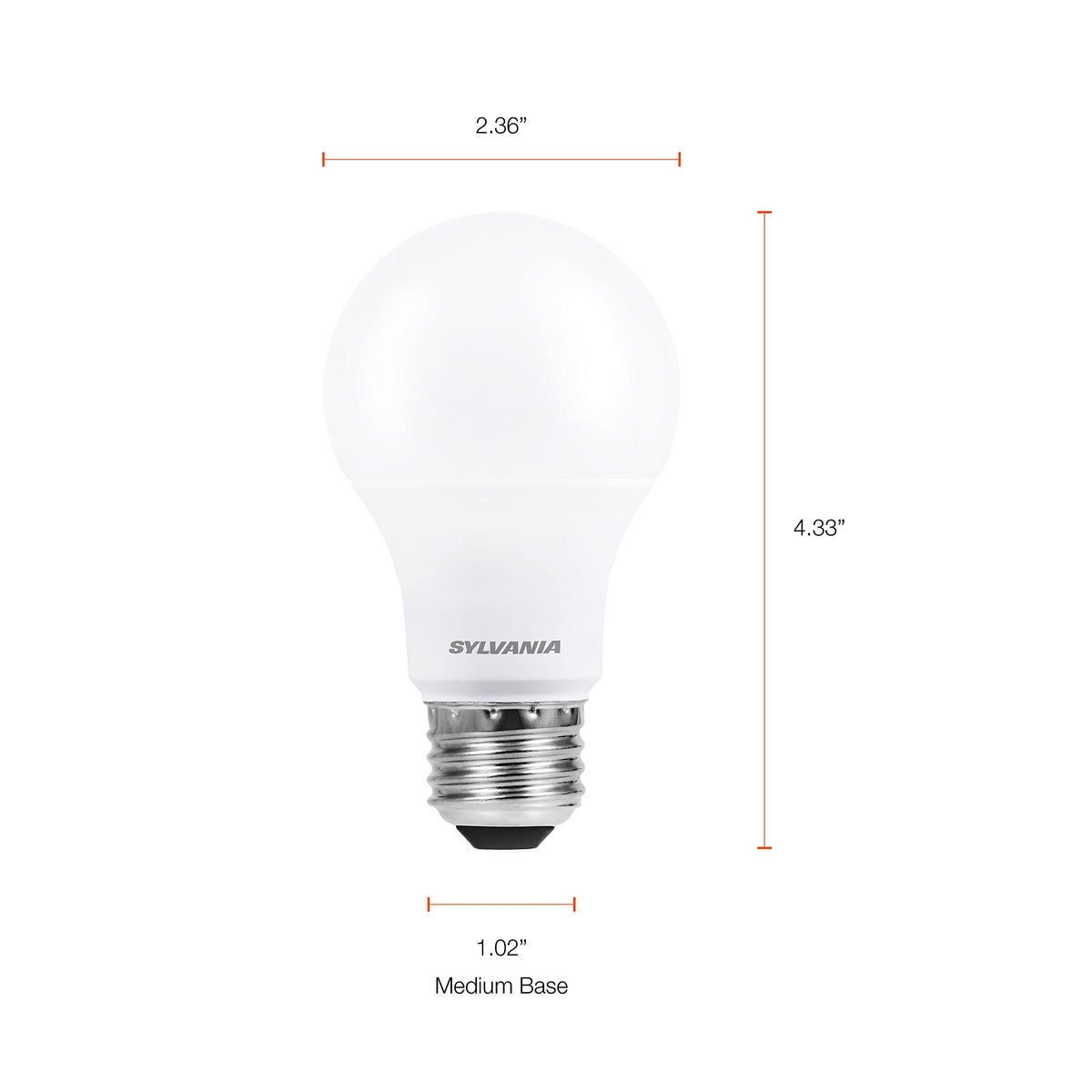 LEDVANCE Sylvania A19 4-pack for easy replacements and savings
