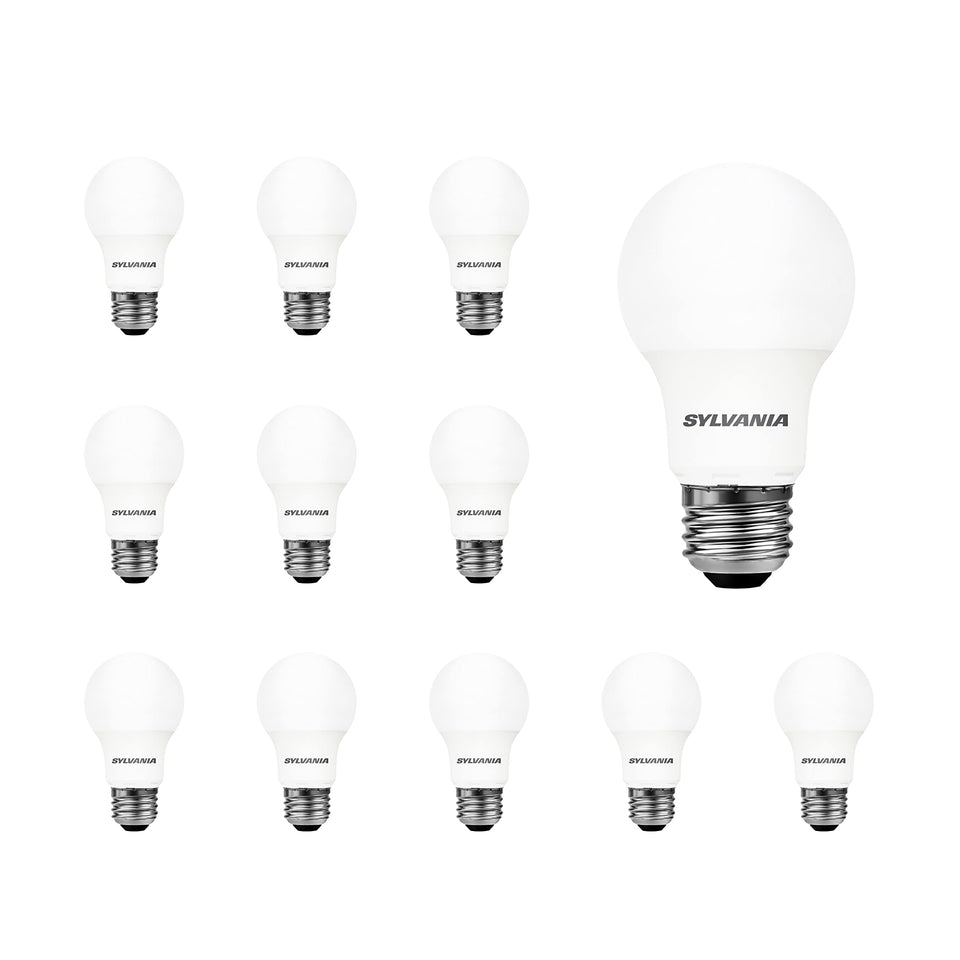 LEDVANCE Sylvania A19 frosted bulb delivering 800 lumens of soft light