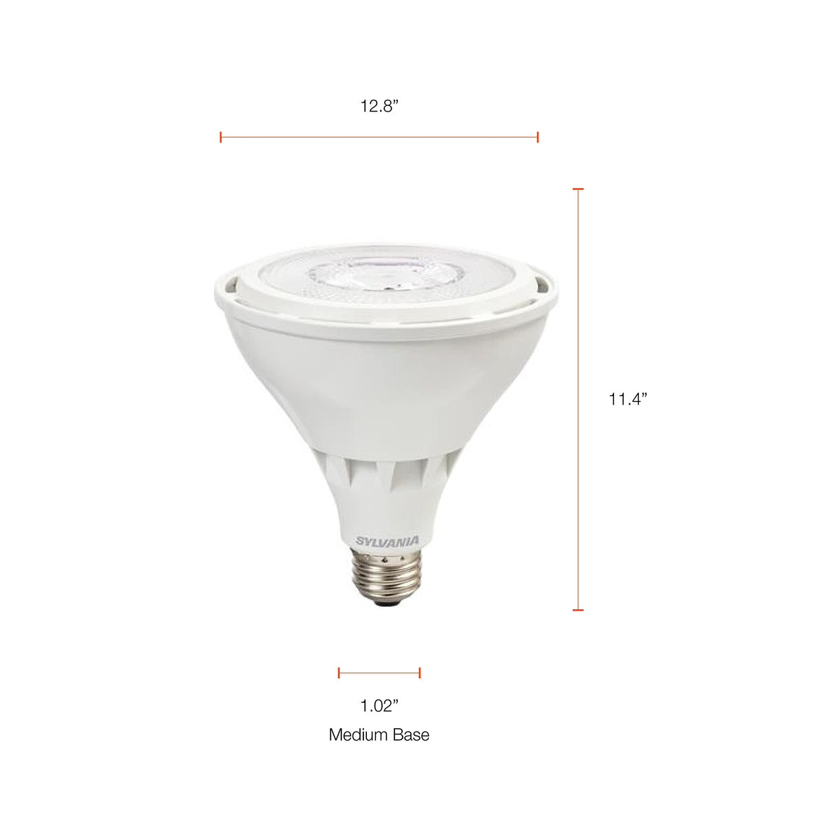 LEDVANCE Sylvania Night Chaser PAR38 dimmable and wet-rated flood light