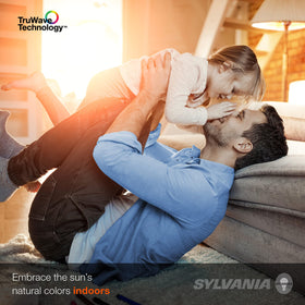 LEDVANCE Sylvania TruWave dimmable bulb providing versatile mood lighting and energy efficiency
