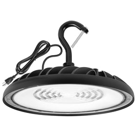 LEDVANCE SYLVANIA UFO 100W front view with bright 11,000 lumens for warehouses.