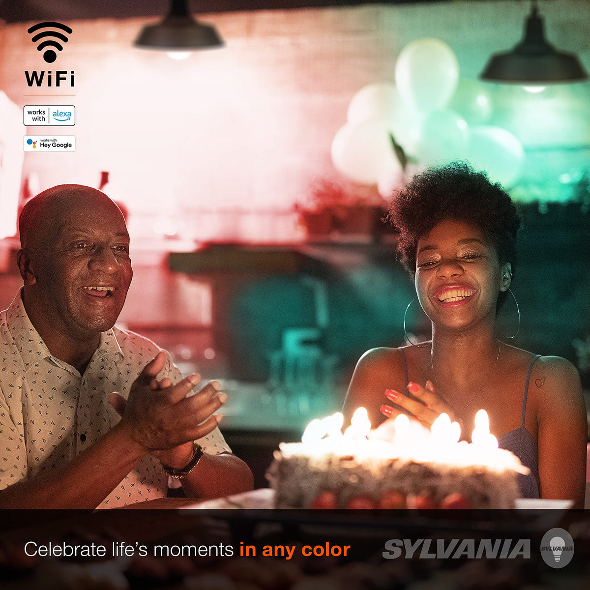 SYLVANIA WiFi bulb app setup screen guiding quick install