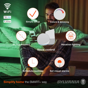 SYLVANIA WiFi bulb responds to Alexa for hands free control