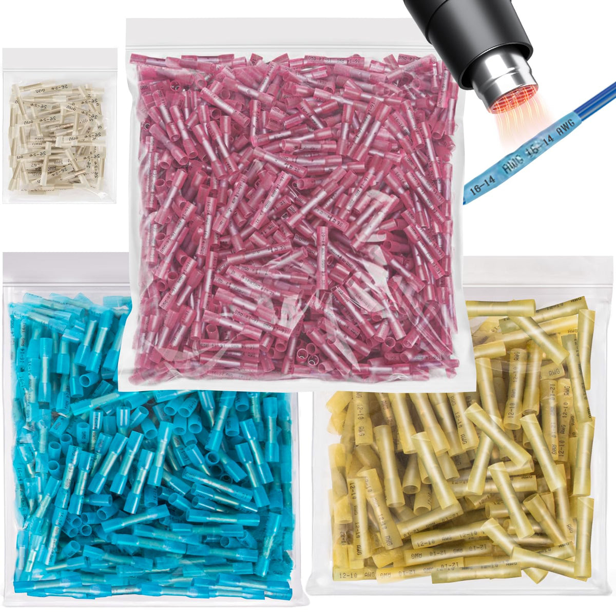 LeeAuszya heat shrink butt connectors package closeup for quick wiring projects