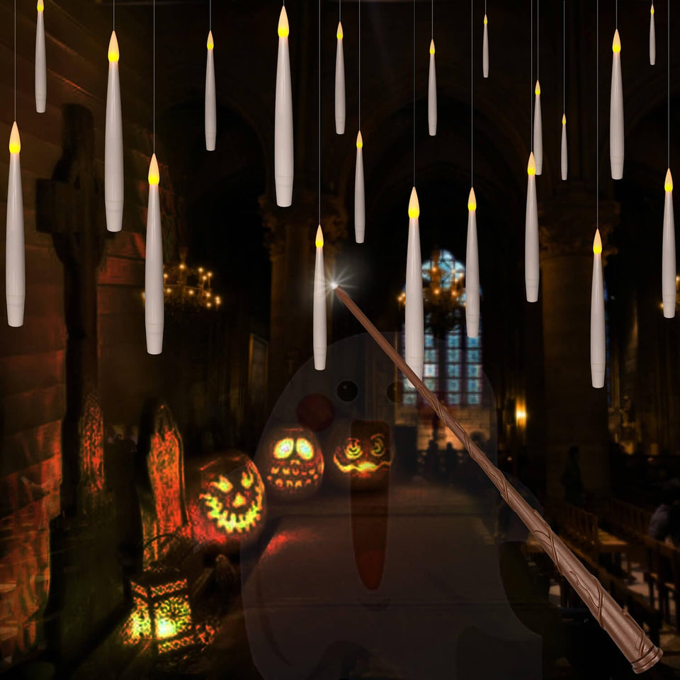 Leejec flameless taper candles with remote wand create instant ambience for any room