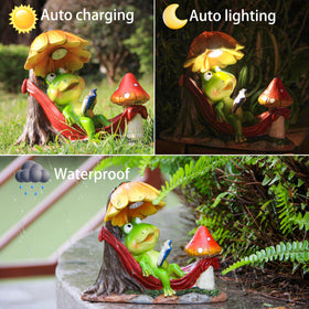 Leekung frog garden statue enhances outdoor decor for patios, balconies, and lawns.