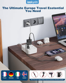 Leekyrin USB-C port included for fast charging on the go