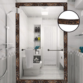 Leenevs bathroom border trim resists moisture and cleans easily.