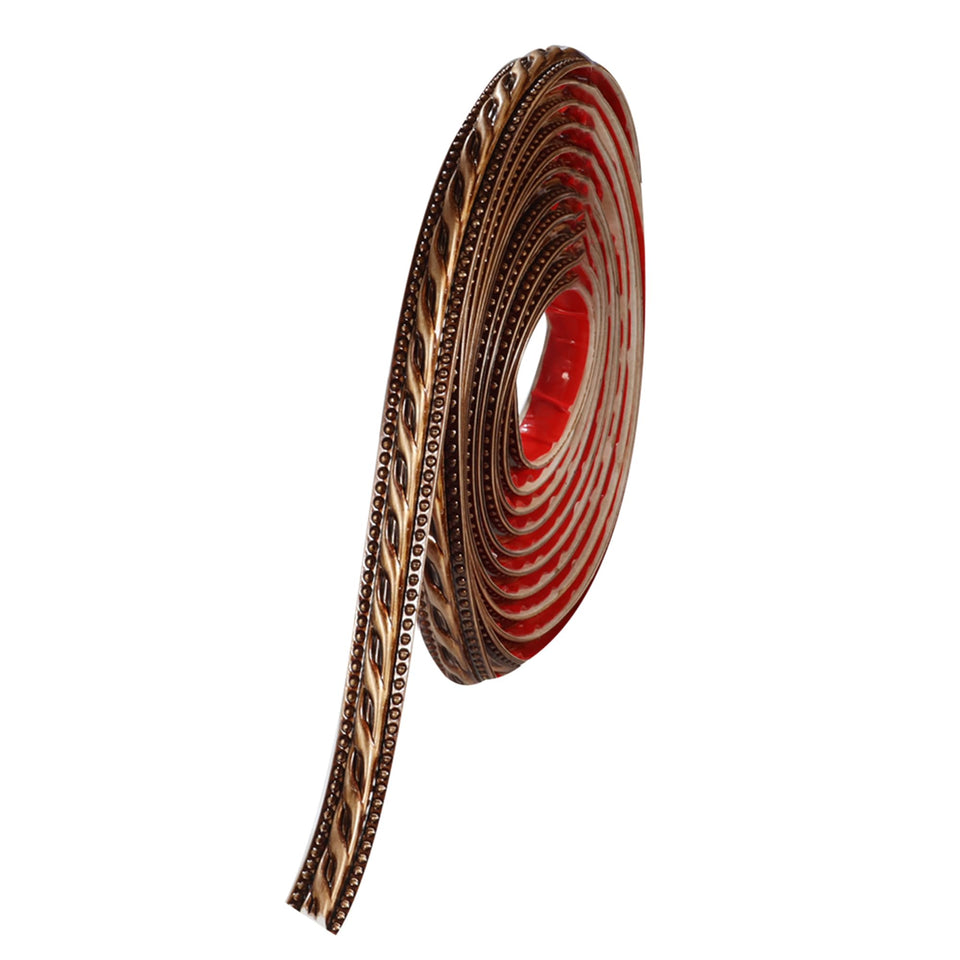 Leenevs flexible brass wall trim adds seamless edge detail for DIY upgrades